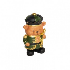 ORSO SCHIACCIANOCI RESINA H13cm - verde