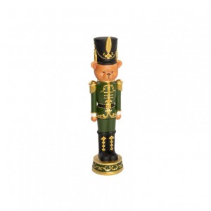 ORSO SCHIACCIANOCI RESINA H31cm - verde