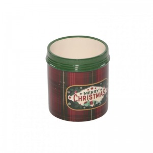 VASO CERAMICA MERRY XMAS D8 H8cm