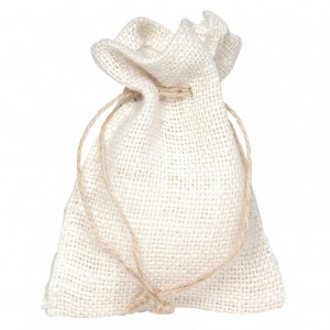 JUTE BAG 17X24 cm PZ10-white