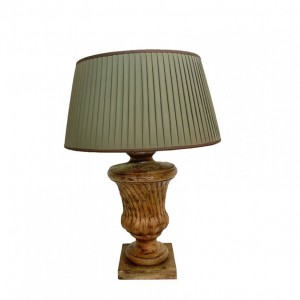 BASE LAMPADA LEGNO 21XH48 cm - cream
