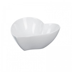 CUORE PORCELLANA 12XH6CM - bianco