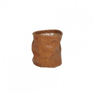 CESTO JUNA D17 H17 cm -cognac