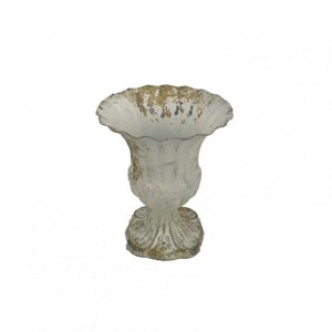 METAL CUP D12.5 H15.5cm - bleached