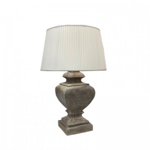 BASE LAMPADA LEGNO 24XH56 cm - smoke