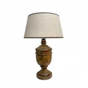 BASE LAMPADA LEGNO 21XH56 cm - cream