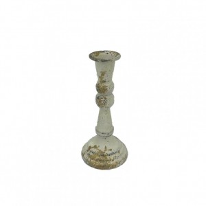 SINGLE FLAME CANDELABRA MET.D8,2 H19-bleach