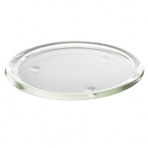 GLASS PLATE DIAM. 14 CM