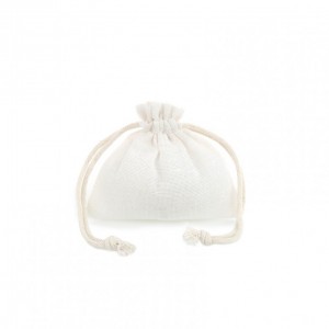 SACCHETTO COTTON 9X9cm 10pz - crema