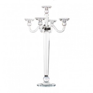 CANDLESTICK crystal H75cm - 5 fires