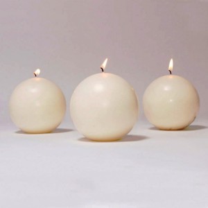 CANDELE SFERA mm80 pz8 -cream