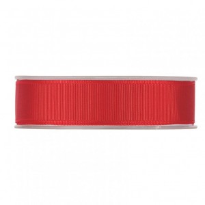 N/GROS GRAIN 25MM 20MT -red