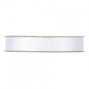 N/GROS GRAIN 15MM 20MT - white