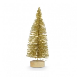 ALBERO BASE LEGNO H20 cm PZ6 - oro