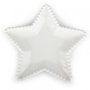 PLATE STAR CERAM. 17.5cm - cream