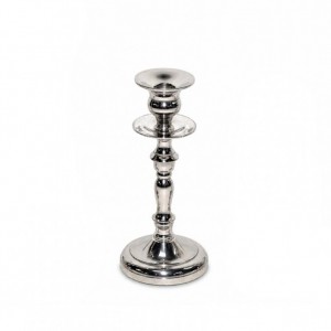 CANDELABRO ALLUMINIO H22 -argento lucido