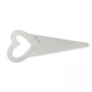 CONO PORTAROSE CUORE 46,5cm 12pz -bianco