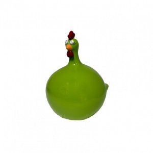 GALLINA RESINA H23 CM- green