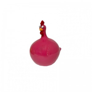 GALLINA RESINA H15 CM- pink