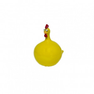 GALLINA RESINA H15 CM- yellow