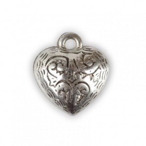 CUORE MET. 1,7X1,6cm 150pz - silver