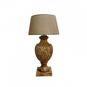 BASE LAMPADA LEGNO 30XH71 cm - cream