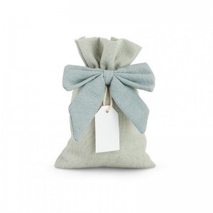 SACCHETTO FIOCCO+TAG pz6 10x15.5cm -cele