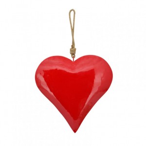 CUORE METALLO DA APP. 20cm - rosso