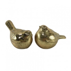 UCCELLINO T.COTTA 16,5X11,5 H14cm-gold