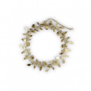 CORONA AGRIFOGLIO MET. D19,5 2pz - gold