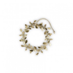CORONA AGRIFOGLIO MET. D16,5 2pz - gold