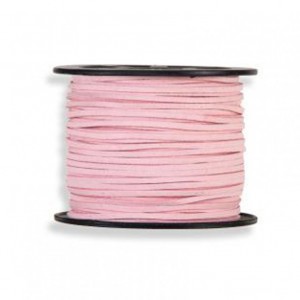 N/LEATHER CORD 3MM 45MT -pink