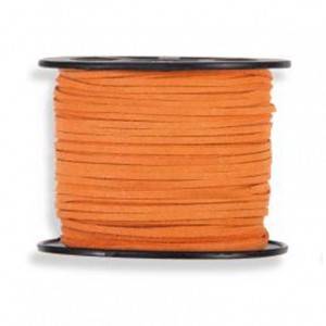 N/LEATHER CORD 3MM 45MT - orange