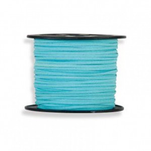 N/LEATHER CORD 3MM 45MT - sky blue