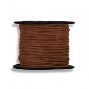 N/LEATHER CORD 3MM 45MT-dark brow