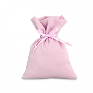 SACCHETTO RASO 10X14cm 12pz - rosa