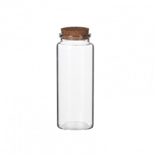 GLASS JAR D4.5 H12.5 CM-cap sugh