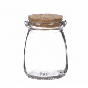 GLASS JAR D9 H12,5 CM-cap suga