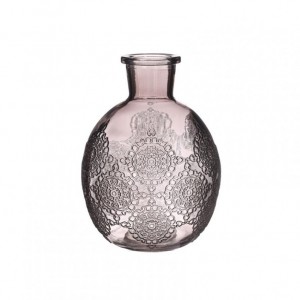 BOTTIGLIA VETRO BOLOGNA D13 H17cm-grigia