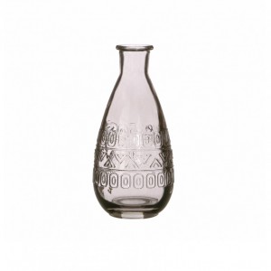 ROME GLASS BOTTLE D7,5 H15,8 CM gray