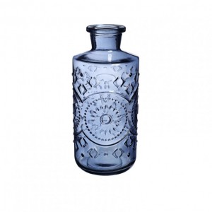 BOTTIGLIA VETRO BERLIN D9 H21cm-blu scur