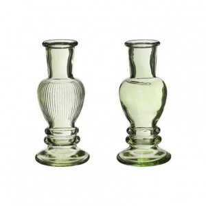 PORTACANDELA VETRO VENICE D5 H11,3cm-gre