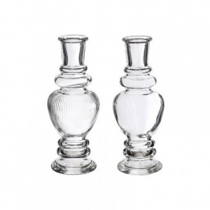 PORTACANDELA VETRO VENICE D5,7 H15,5cm-t