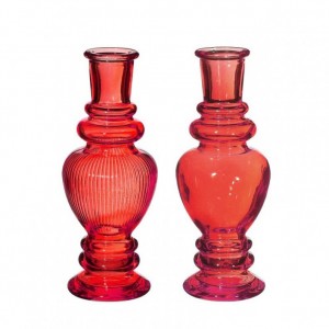 VASO VETRO VENICE D5,7 H15,5cm - red