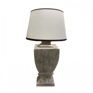 BASE LAMPADA LEGNO 37XH86 cm - smoke
