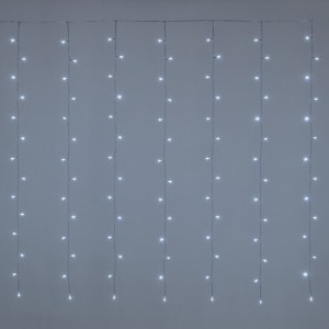 CURTAIN 182 WHITE LED 5MM 4 300X152H