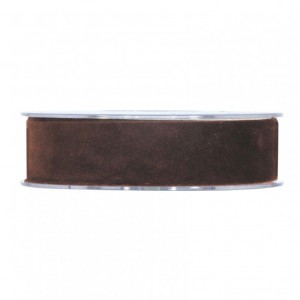 N/DOUBLE VELVET 25MM 7MT - dark brown