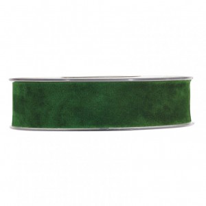 N/DOUBLE VELVET 25MM 7MT - dark green