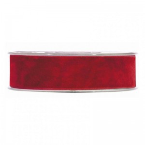 N/DOUBLE VELVET 15MM 7MT - red