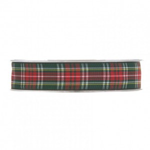 N/TARTAN 12MM 20MT - green red